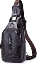 pundarika läder män väska crossbody, man väskor för män crossbody, herrar axelväska, justerbar axelrem