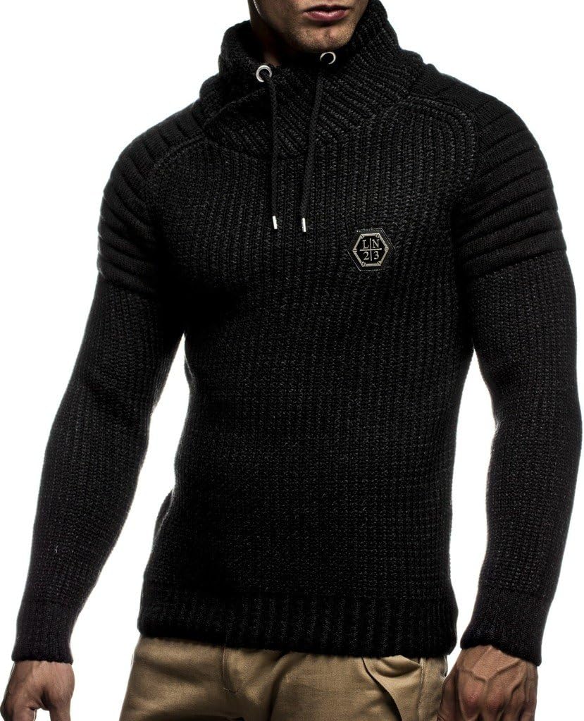 Leif Nelson Pullover stickad tröja för män LN-5235