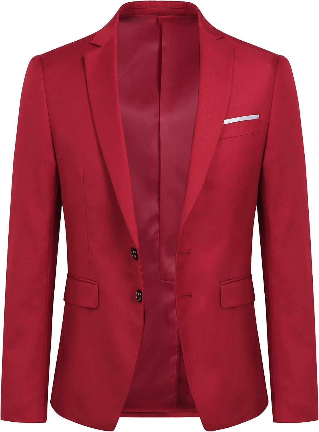 YOUTHUP Herr blazer Slim Fit 2 knappar formell vardaglig kostym jacka bröllop smoking jackor