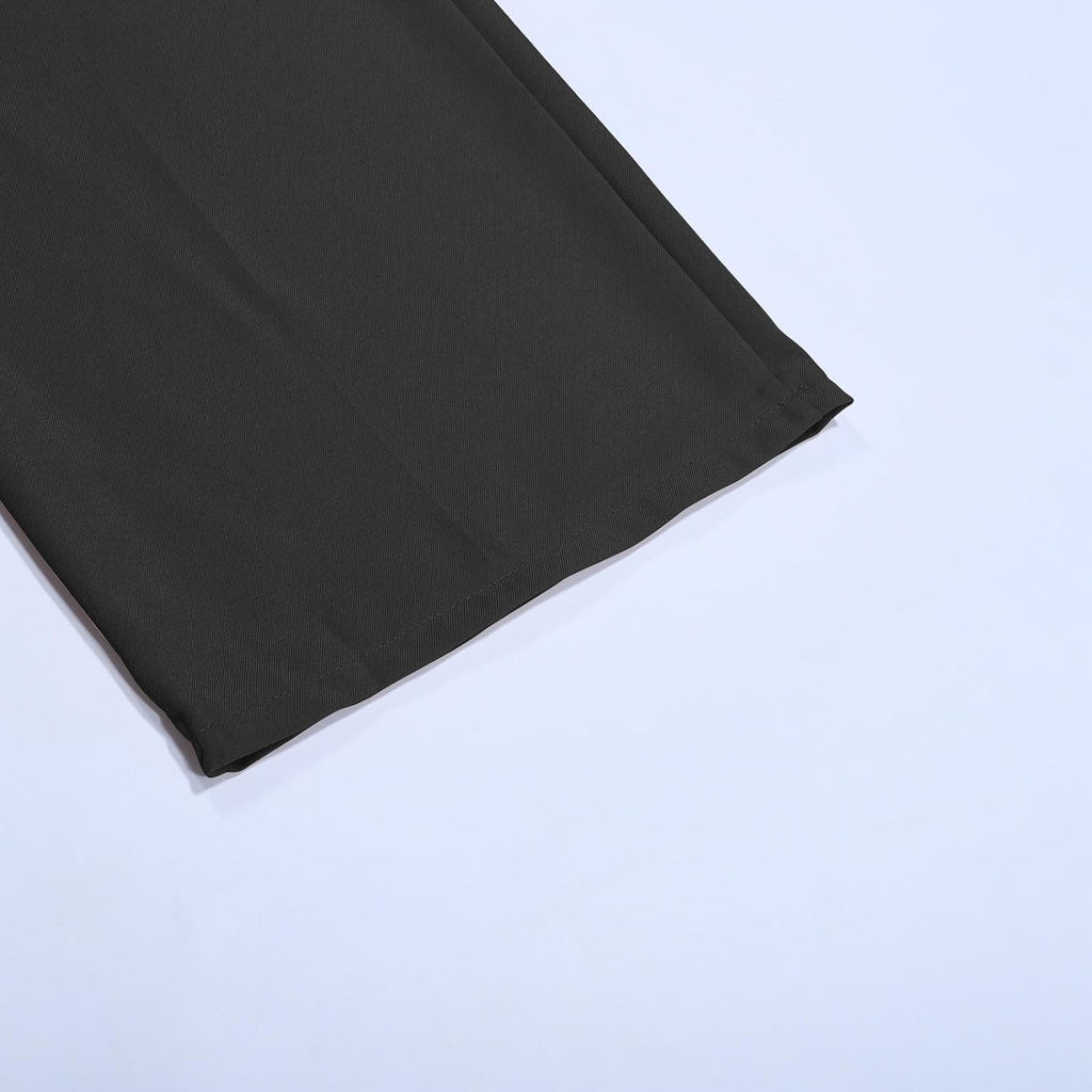 Chino byxor herr stretch enfärgade kostymbyxor eleganta affärsbyxor raka ben chinos byxor säckig andas sommarbyxor elastisk midja fritidsbyxor bekväma slim fit herrbyxor