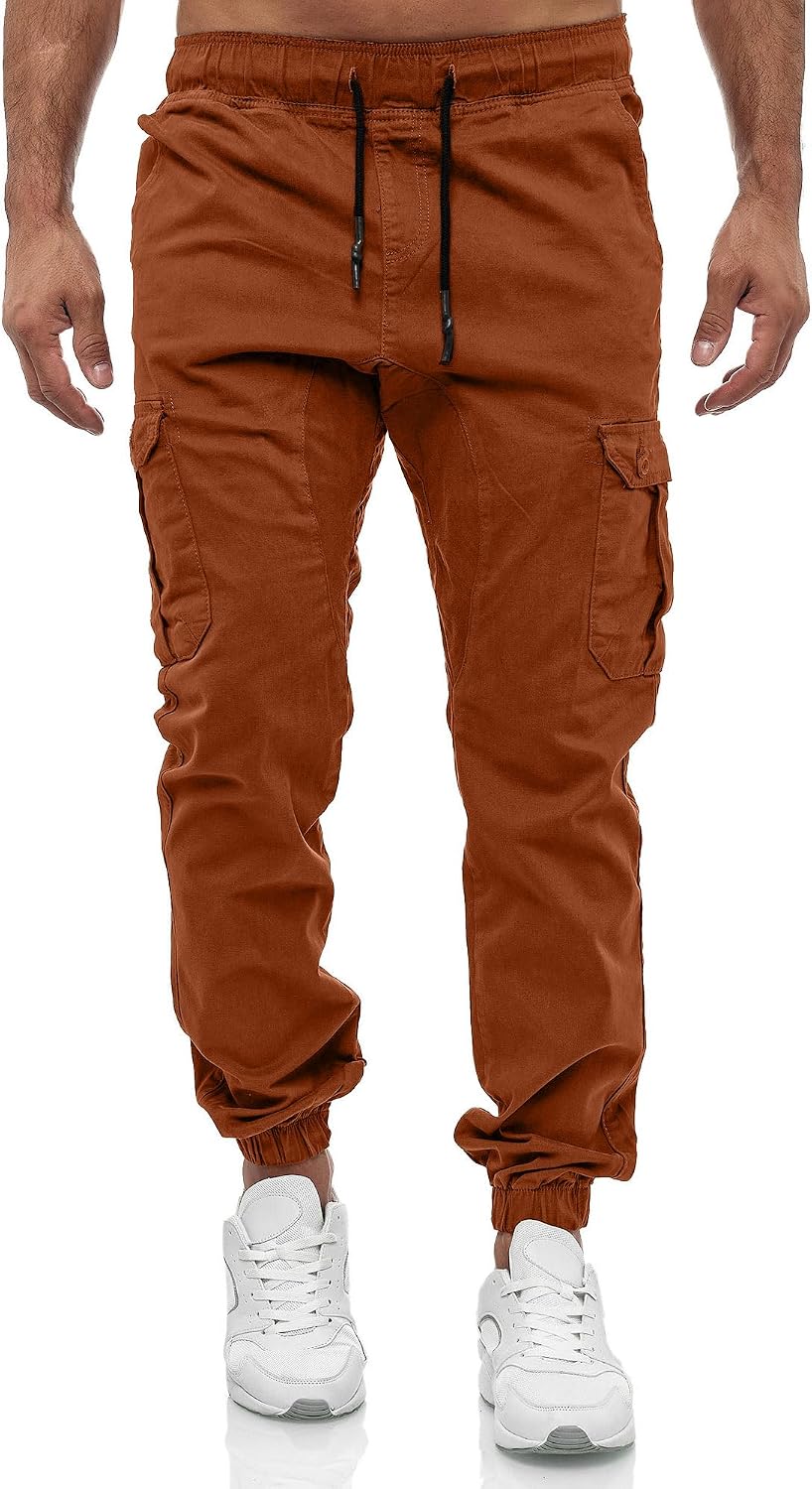 Tazzio cargobyxor herr, cargobyxor, joggingbyxor, chinos, normal passform, jeans 16610