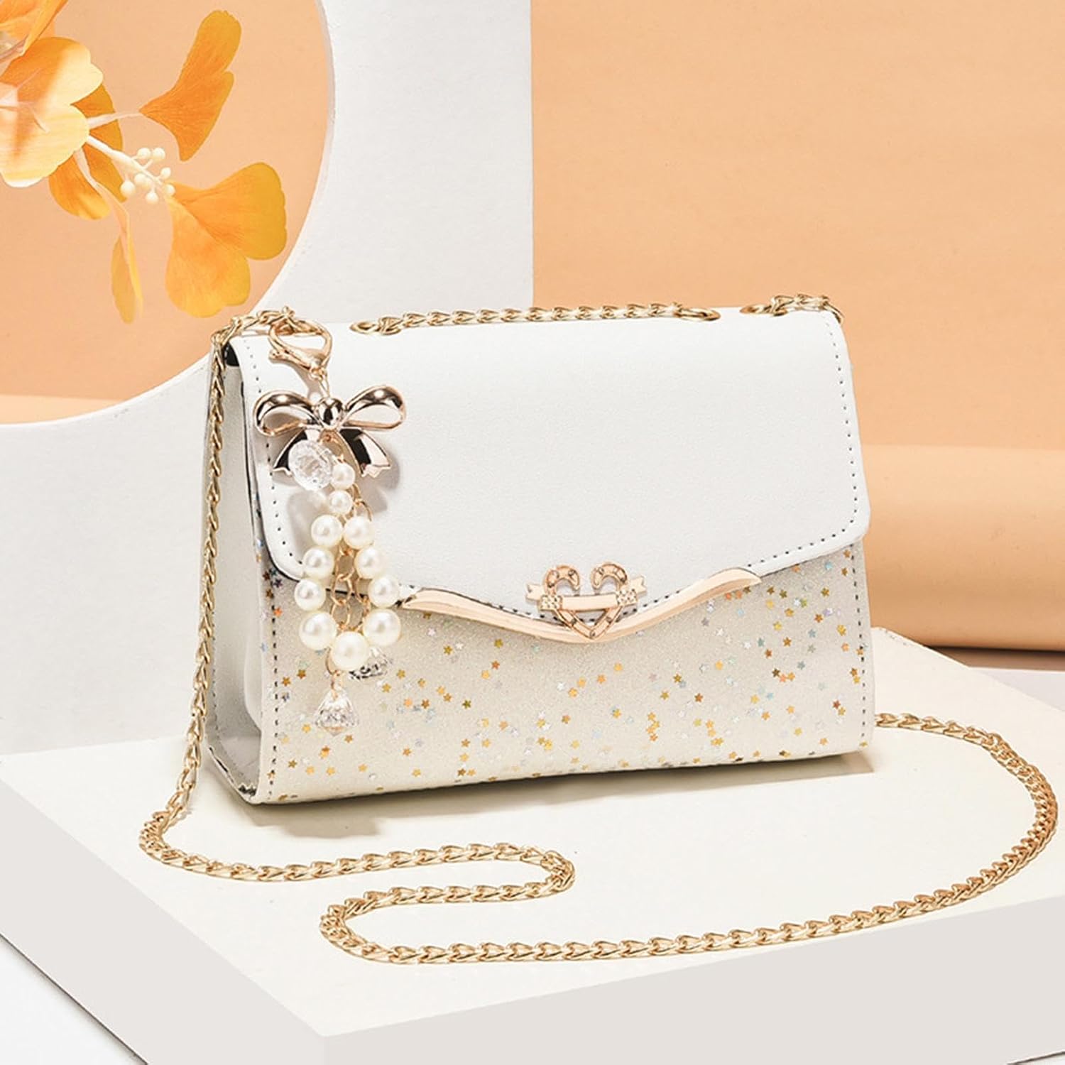 Glitter Axelväska - 20 * 8 * 14cm Wristlet Bag, Shiny Evening Handväska, Glittrande Party Carrier | Stylingsystem Bröllopsdräkter, Elegant Arrangemang Av Tillbehör Evenemang, För Utställning Av Fe