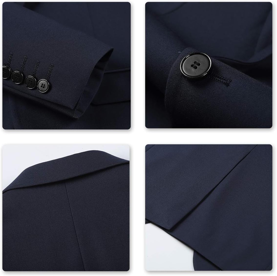 YOUTHUP Herr blazer Slim Fit 2 knappar formell vardaglig kostym jacka bröllop smoking jackor