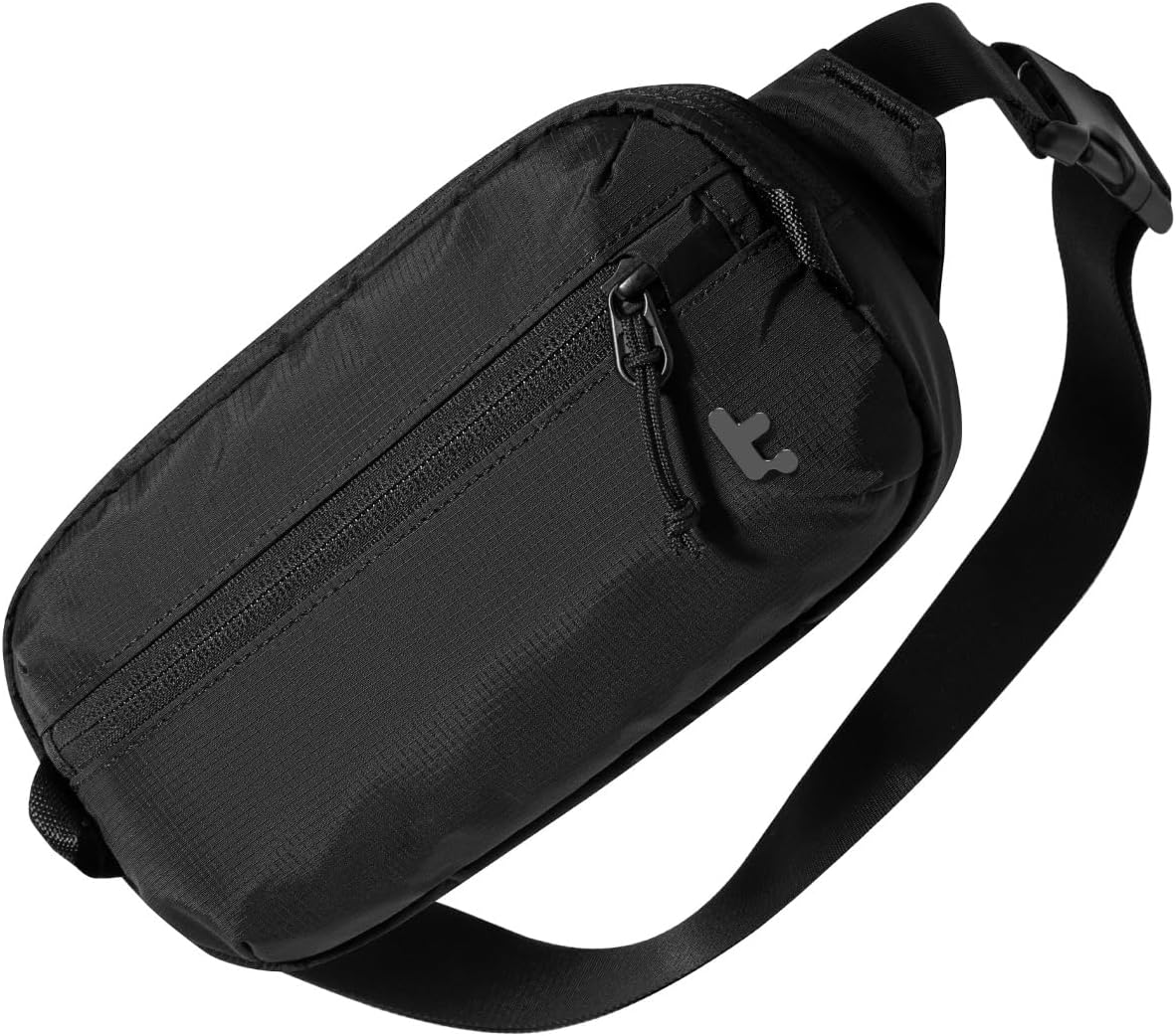 tomtoc 1,5 l crossbody väska med RFID-skydd, liten unisex axelremsväska, sling bag, lätt, vattentät sling bag, för utomhusresor, svart