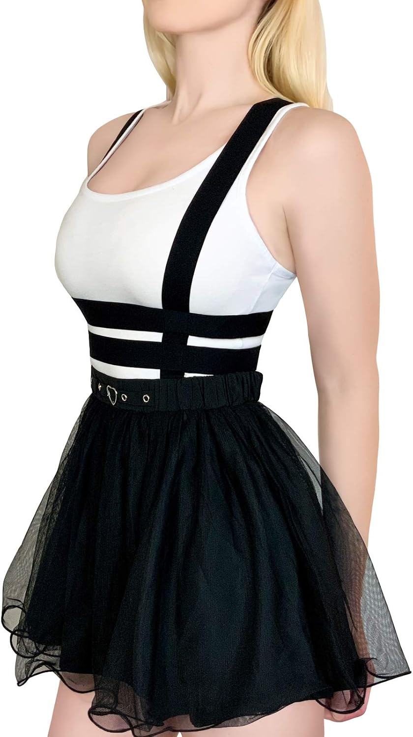 LittleForBig Mesh overall kjol Romper – Heartbreaker Overall Kjol