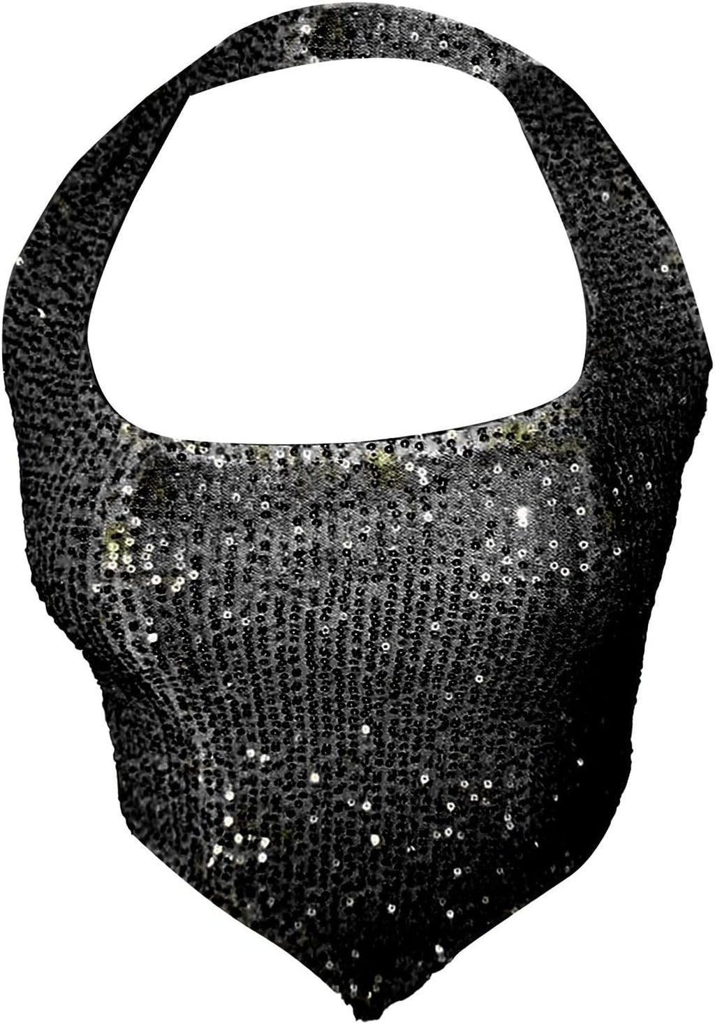 Glitterlinne, damer, slim fit, party, topp, damer, sexig, paljettskjorta, elegant axelbandstopp, glitter, linne, all matchning, sequin, liten väst, toppar, trendig väst, karneval, camisole