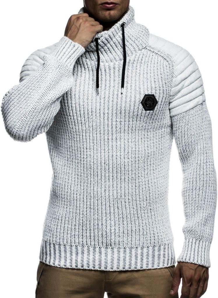Leif Nelson Pullover stickad tröja för män LN-5235