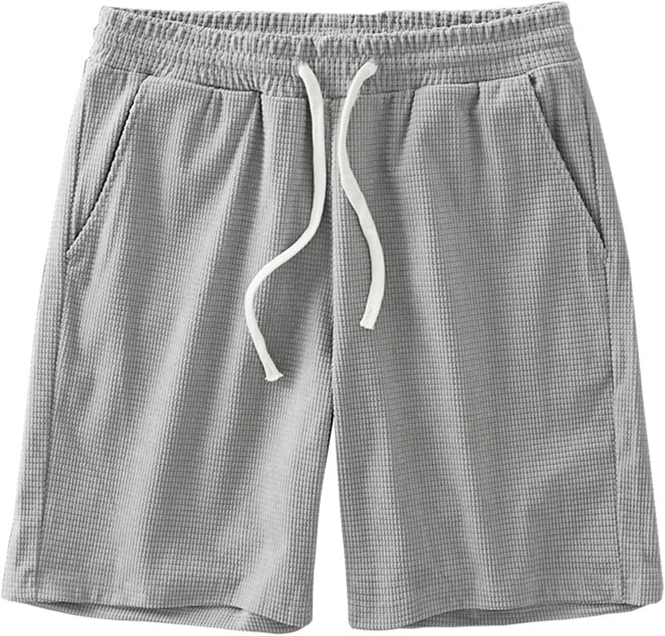Herr Shopping Shorts För Stadsvandring Senior Man Lätt Skrynkelfri Stretch Andas Många Fickor Praktisk Elastisk Midja