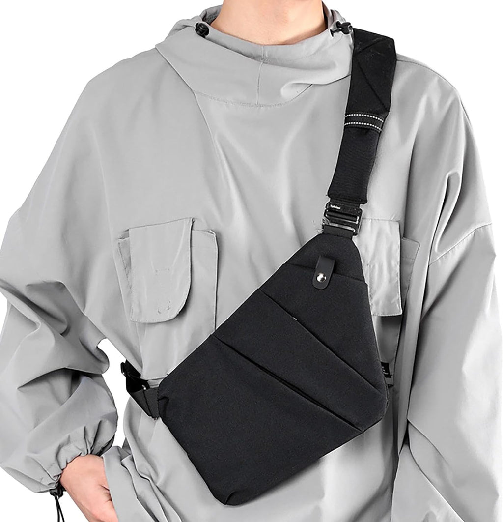 Sling Ryggsäck Herr,Chest Sling Ryggsäck Axel Ryggsäck - Sling Chest Crossbody Bag Bärbar Vattentät Stor kapacitet för camping Daglig användning Resevandring Onlynery