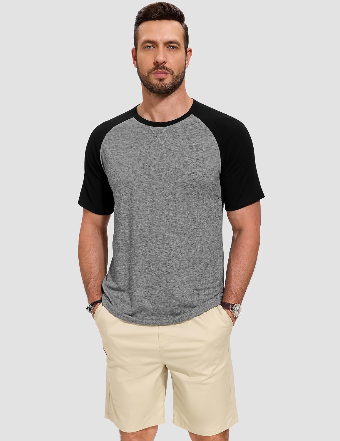 TARAINYA T-shirt herr bomull kortärmad rund hals enfärgad skjortor män sommar M-4XL