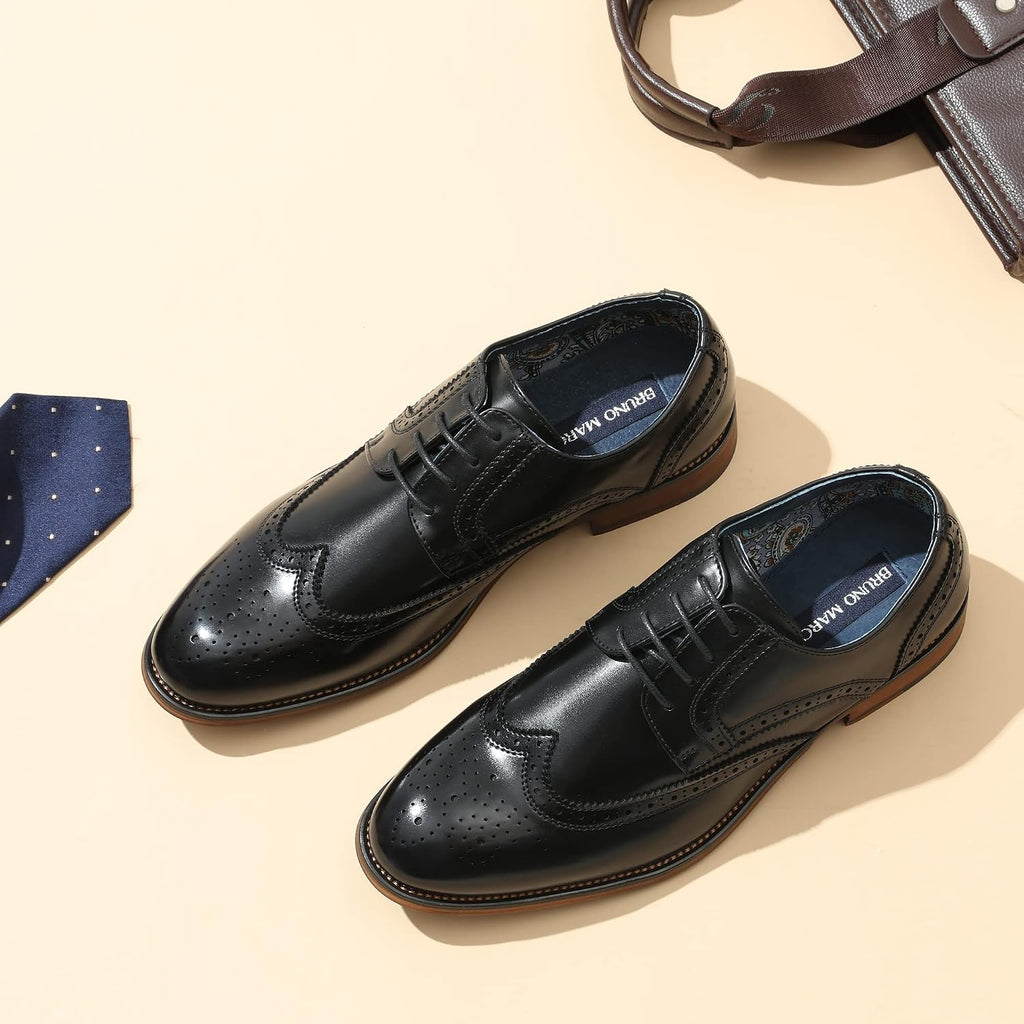 Bruno Marc Klassiska Oxfords formella finskor för män Brogues Derbys Louis