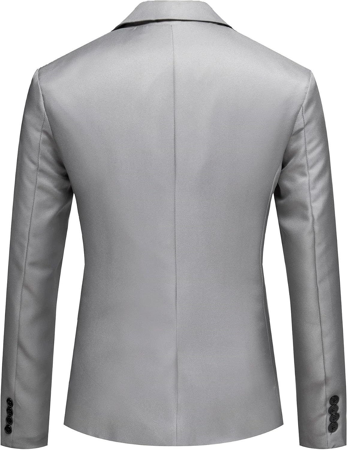 Herr smal passform en knapp blazer jacka notch kavajslag svart trim ficka solid sportdräkt kappa för vardaglig fest bal