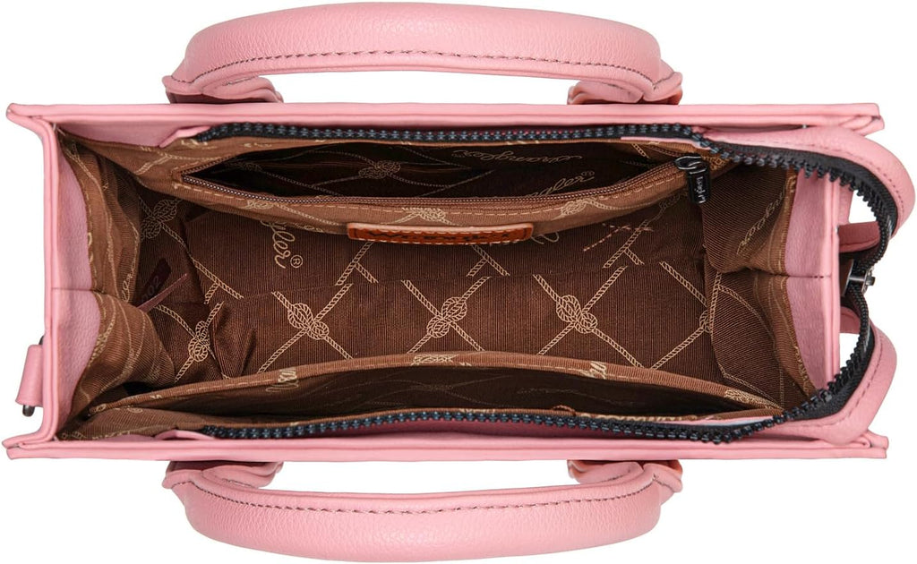 Montana West Wrangler Tote Bag for Women Zipper Shoulder Handbag toteväskor
