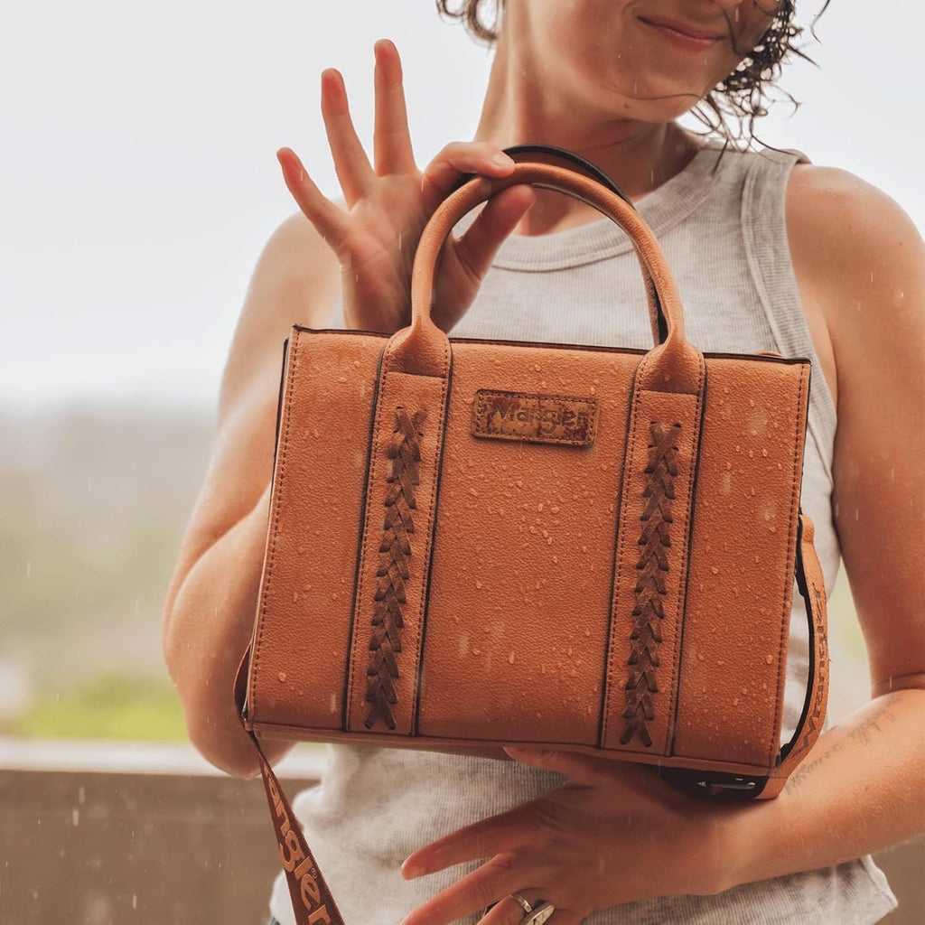 Montana West Wrangler Tote Bag for Women Zipper Shoulder Handbag toteväskor