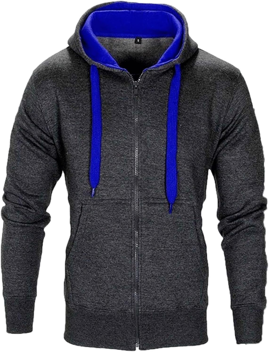Generisk huvtröja för män, blousonjacka med dragkedja, dragsko, sweatjacka, överdimensionerad lös övergångsjacka, hip hop, trend, bomberjacka, enfärgad, ledig sportjacka för arbete och utomhus