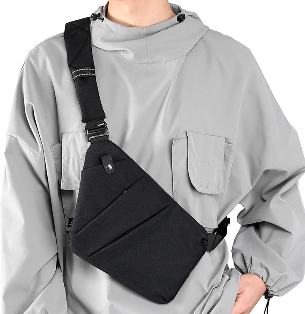 Sling Ryggsäck Herr,Chest Sling Ryggsäck Axel Ryggsäck - Sling Chest Crossbody Bag Bärbar Vattentät Stor kapacitet för camping Daglig användning Resevandring Onlynery