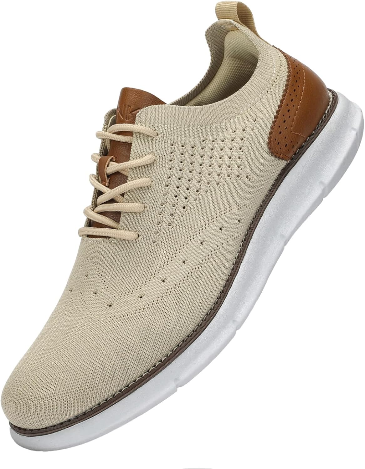 SVNKE mäns Oxfordskor formella promenadskor finskor klassiska halkfria business vardagsskor snörning lätt sneaker