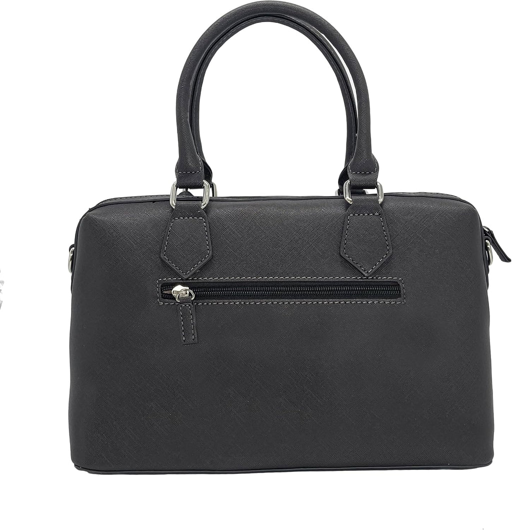 David Jones - Dam Stor Handväska - PU Läder Tote Bag - Praktisk Randig Axelväska - Kvinnor Medelstor Väska Axelremsväska Tygväska Damväska Shopper - Trendig Mode Elegant Kontor Arbete