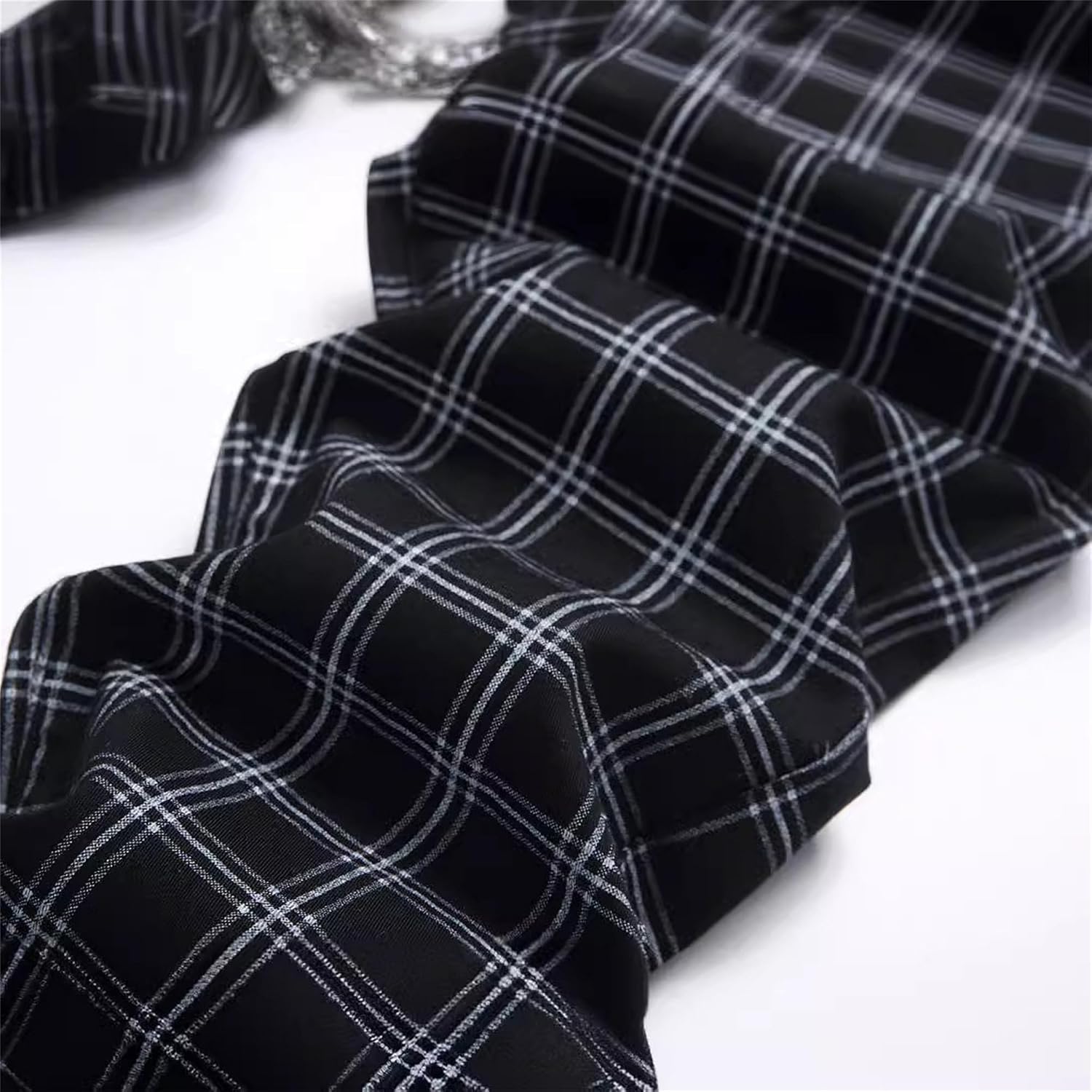 Rutiga byxor herr smal passform vardaglig stretchig twill chinos avsmalnande byxor