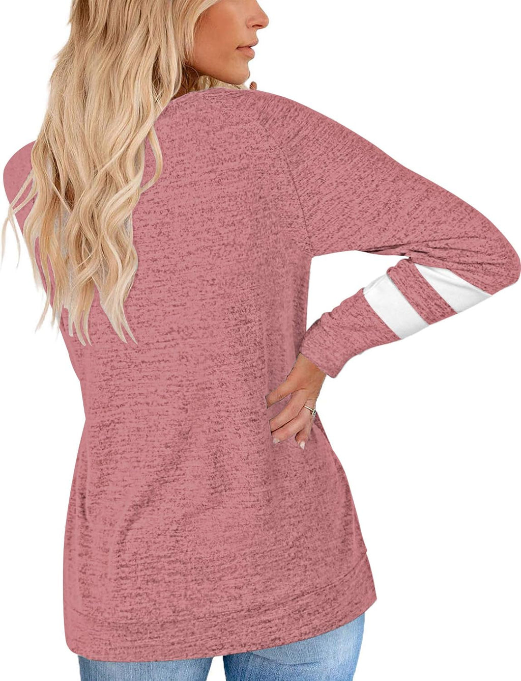 MOLERANI Långärmad rund hals lediga T-shirts blusar sweatshirts tunika toppar för vintern