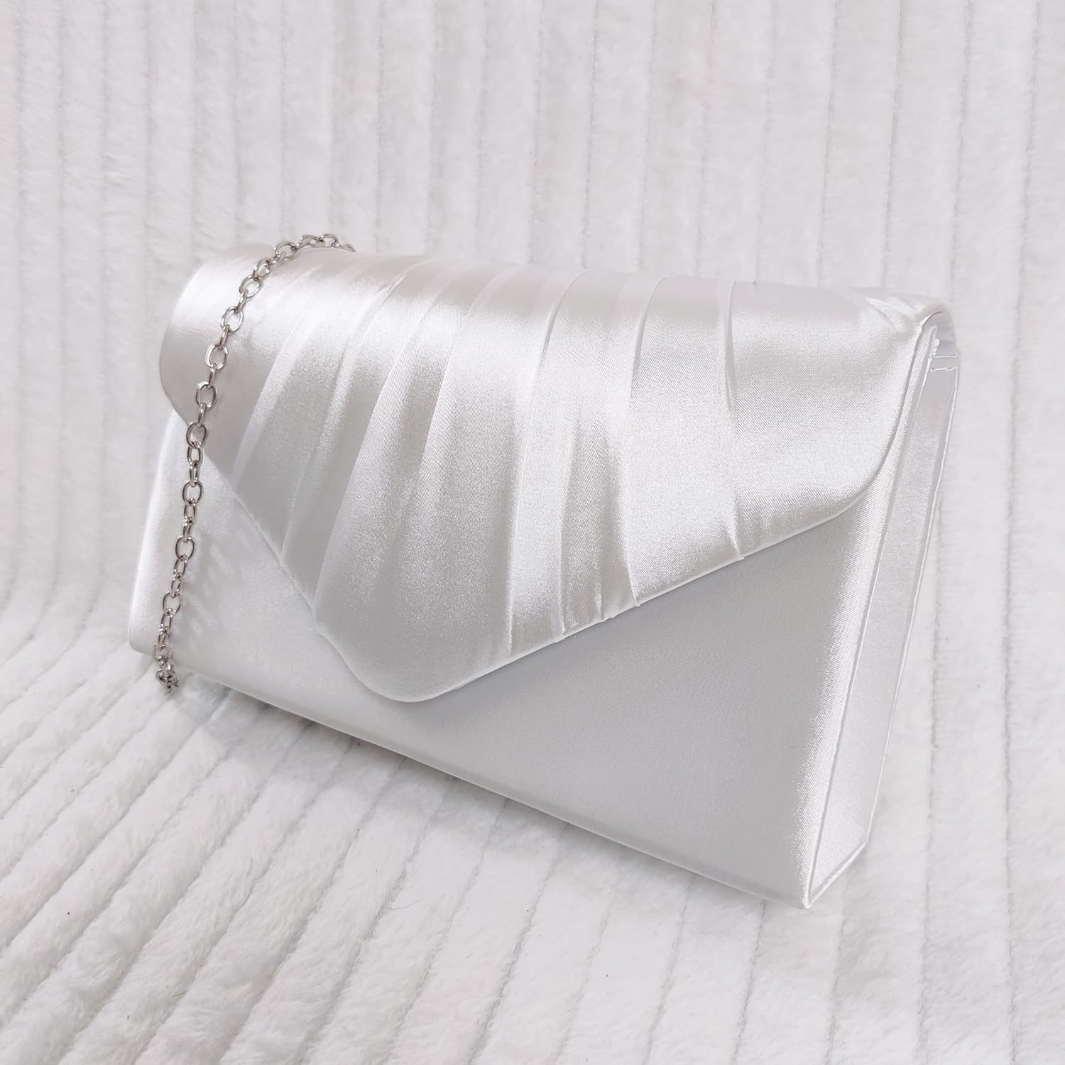 fi9® DAMER SATIN PARTY BORD BRIDAL EVENING CLUTCH HANDVÄSKA Handväska
