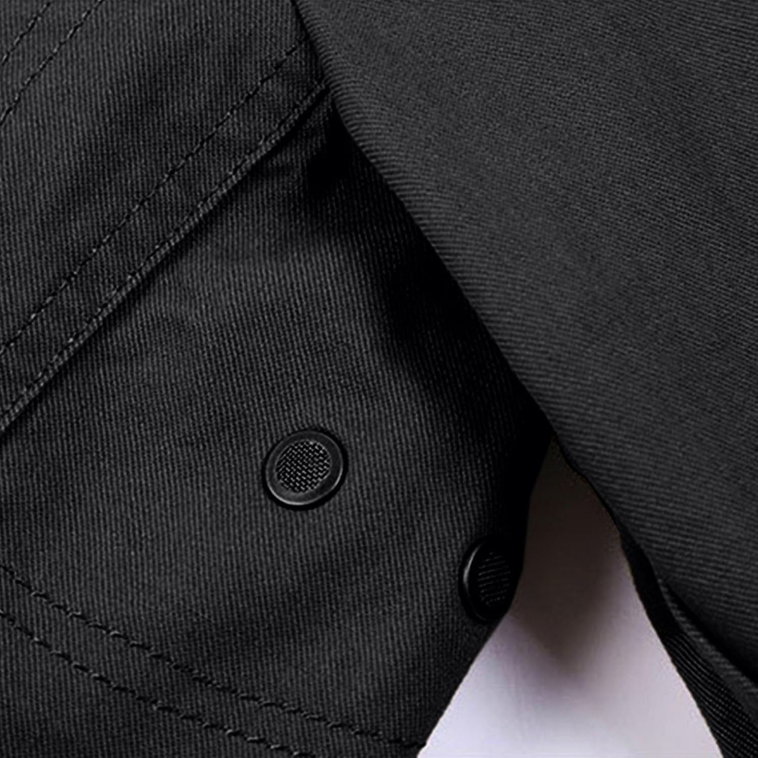 Randig randig twill kostym jacka bomull tre knappar sportrock vardaglig arbetskläder blazer för män