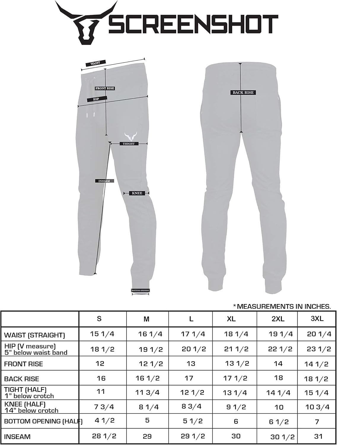 SCREENSHOT Herr Hip Hop Premium Slim Fit Track Byxor