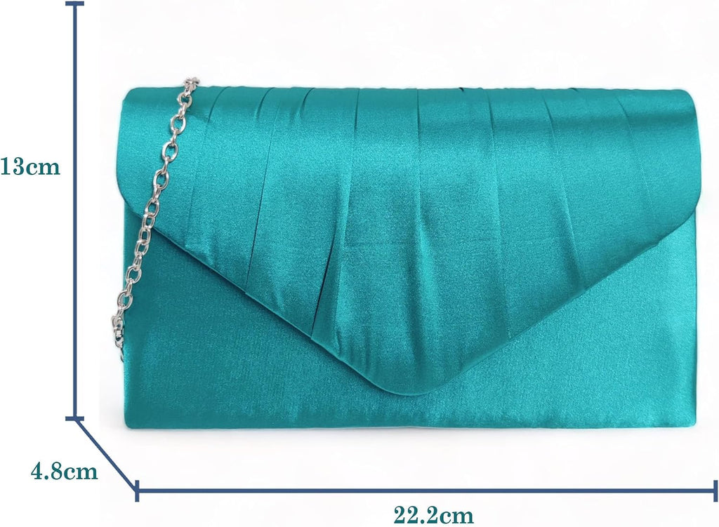 fi9® DAMER SATIN PARTY BORD BRIDAL EVENING CLUTCH HANDVÄSKA Handväska