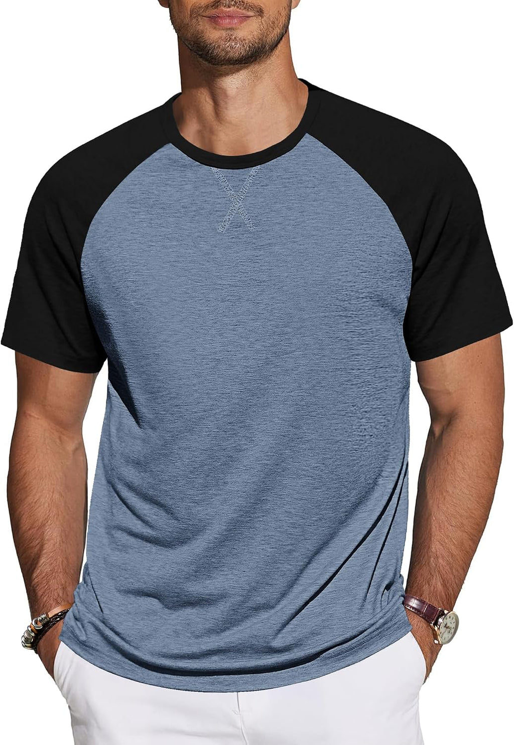 TARAINYA T-shirt herr bomull kortärmad rund hals enfärgad skjortor män sommar M-4XL