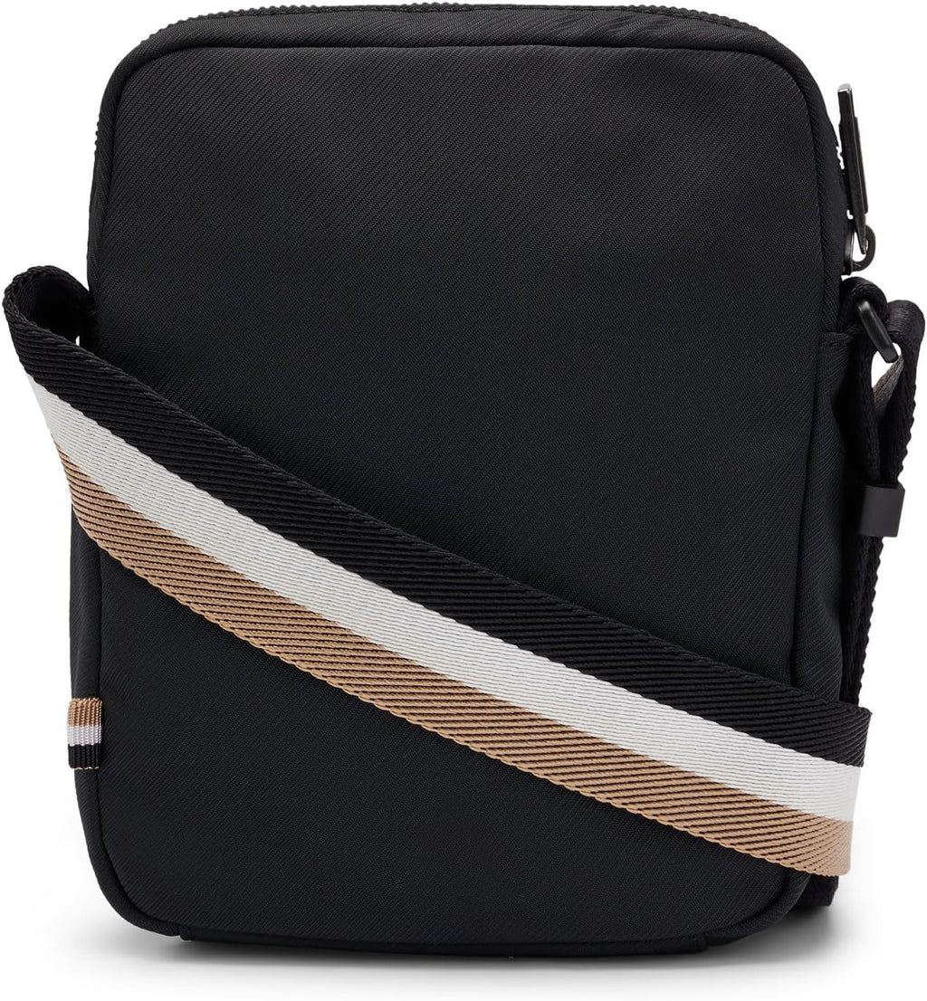BOSS Axelväska för män, crossbag Catch 3.0 NS zip, Black1, Einheitsgröße