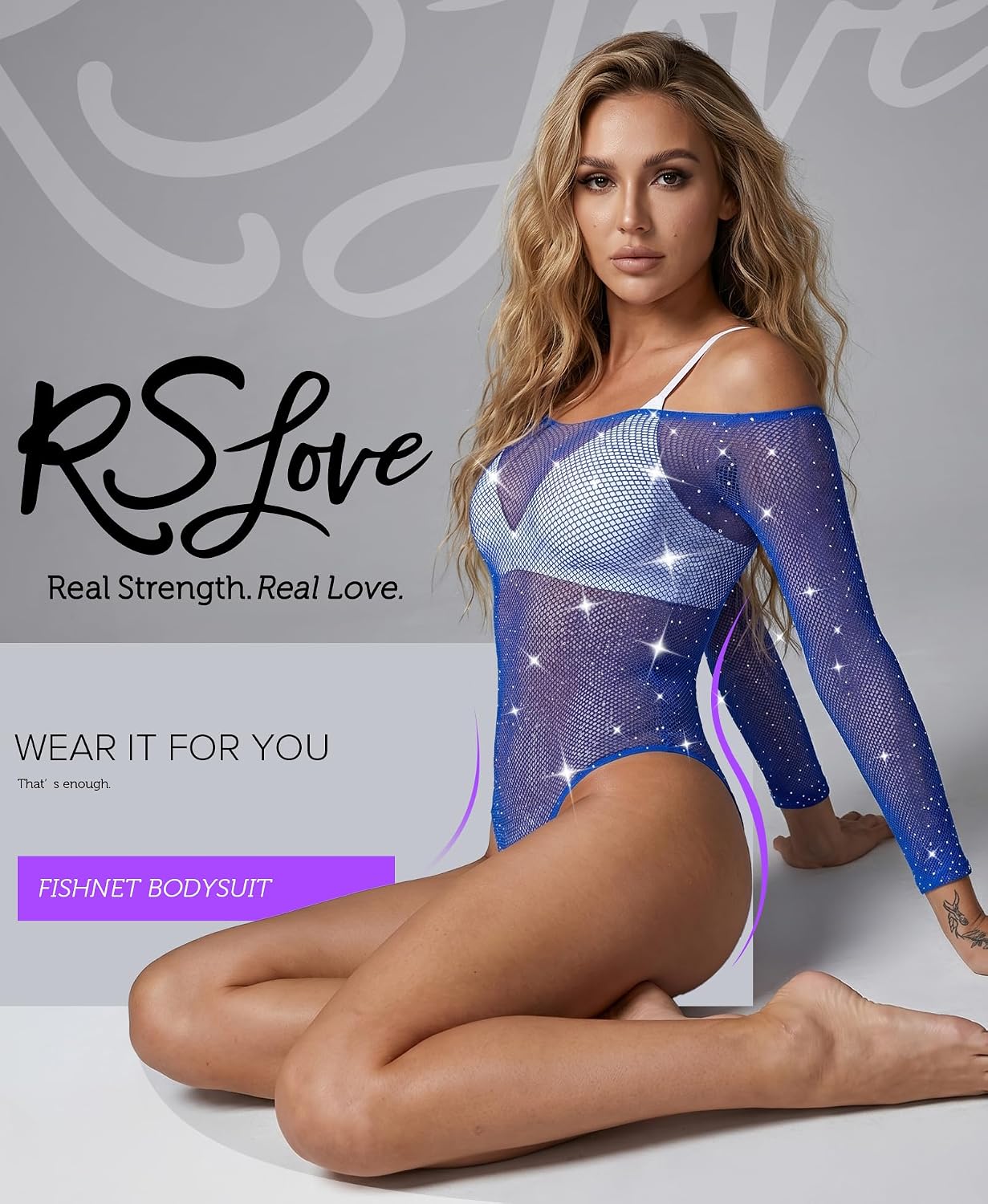RSLOVE damunderkläder fisknät bodysuit sexiga kläder nät kroppsstrumpor