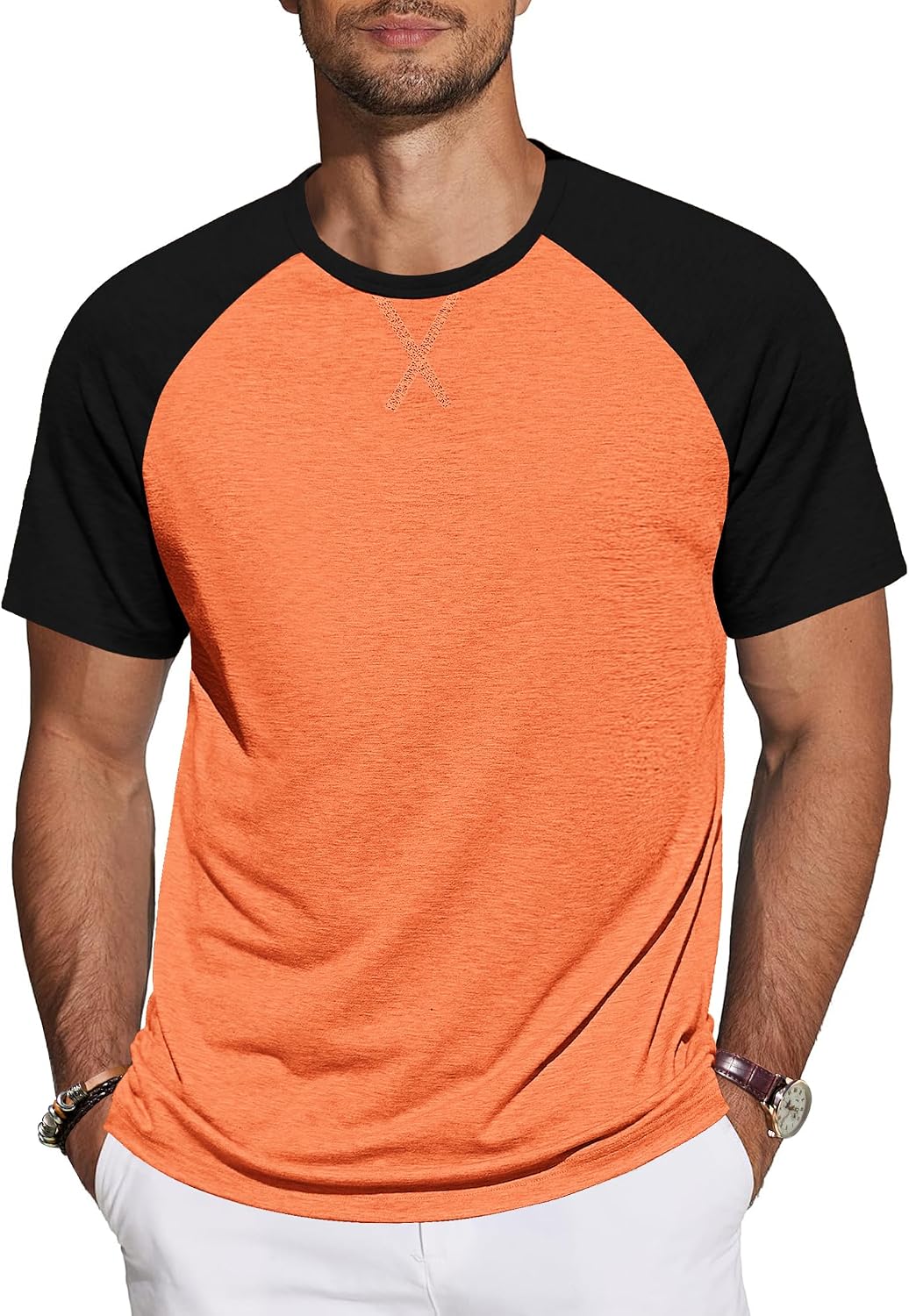 TARAINYA T-shirt herr bomull kortärmad rund hals enfärgad skjortor män sommar M-4XL
