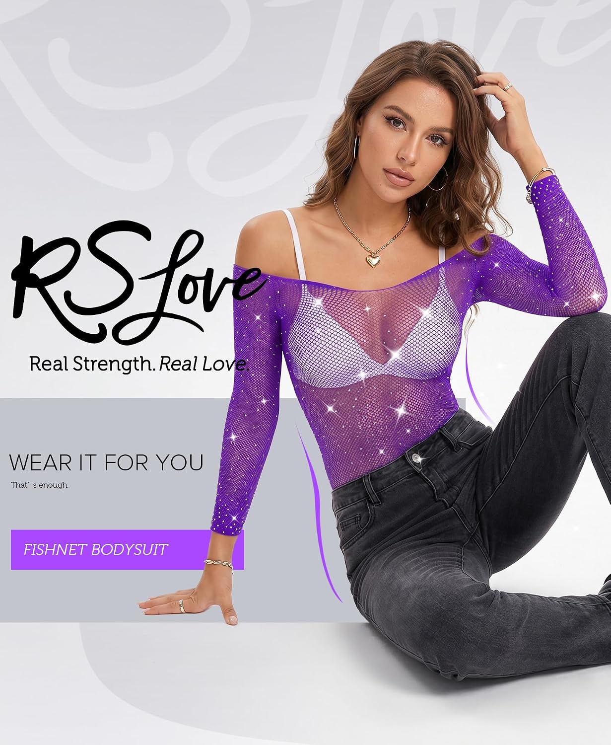 RSLOVE damunderkläder fisknät bodysuit sexiga kläder nät kroppsstrumpor