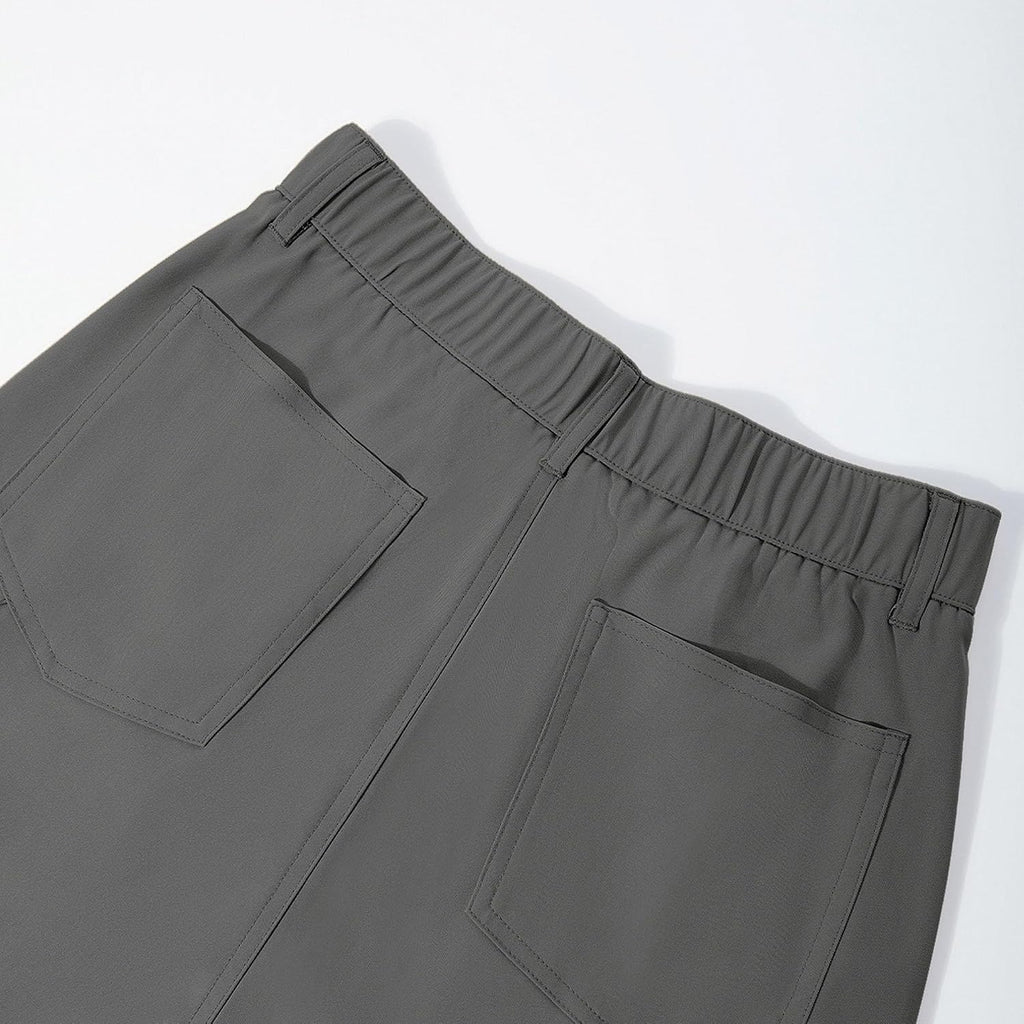 Cargobyxor för kvinnor hög midja raka ben vardagliga arbetsbyxor multi lös passform streetwear byxor