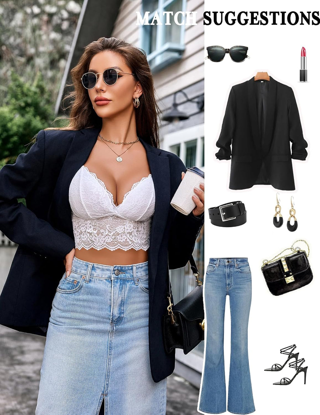 Avidlove dam spets bustier camisole sexig crop top V-ringad bralette undertröja bh spagettiremmar tank basic magfri toppar festival going outfit