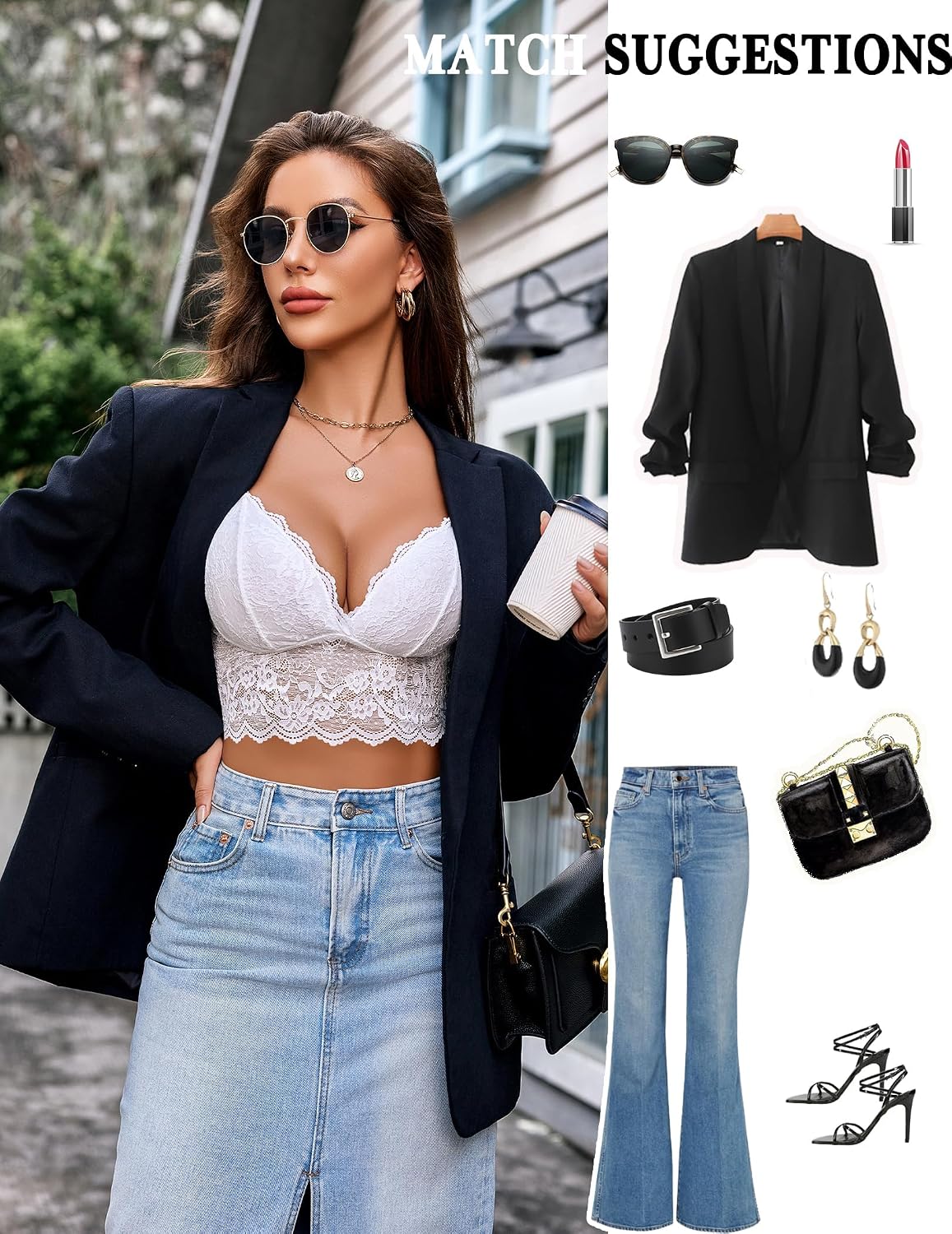 Avidlove dam spets bustier camisole sexig crop top V-ringad bralette undertröja bh spagettiremmar tank basic magfri toppar festival going outfit