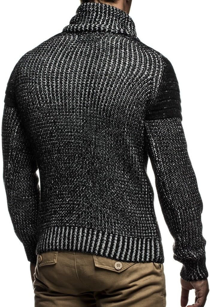 Leif Nelson Pullover stickad tröja för män LN-5235