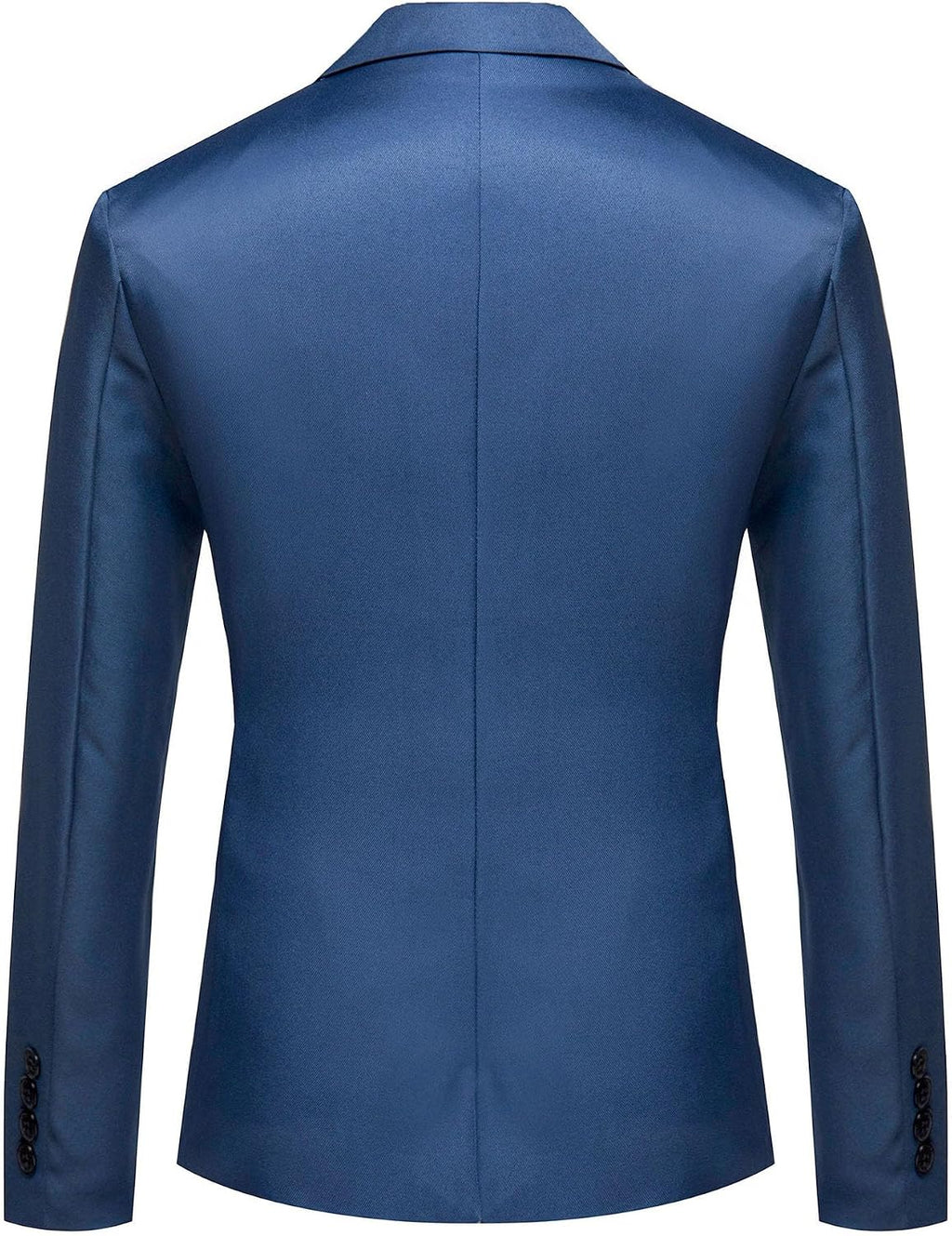 Herr smal passform en knapp blazer jacka notch kavajslag svart trim ficka solid sportdräkt kappa för vardaglig fest bal