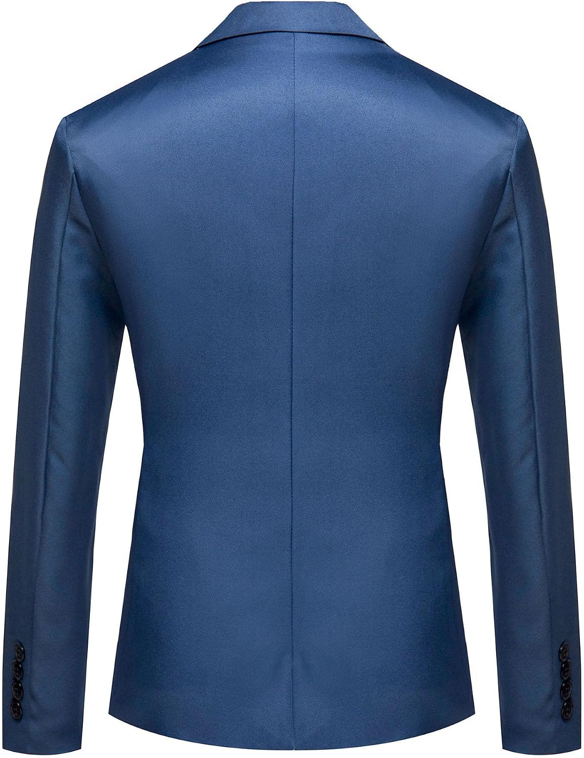 Herr smal passform en knapp blazer jacka notch kavajslag svart trim ficka solid sportdräkt kappa för vardaglig fest bal