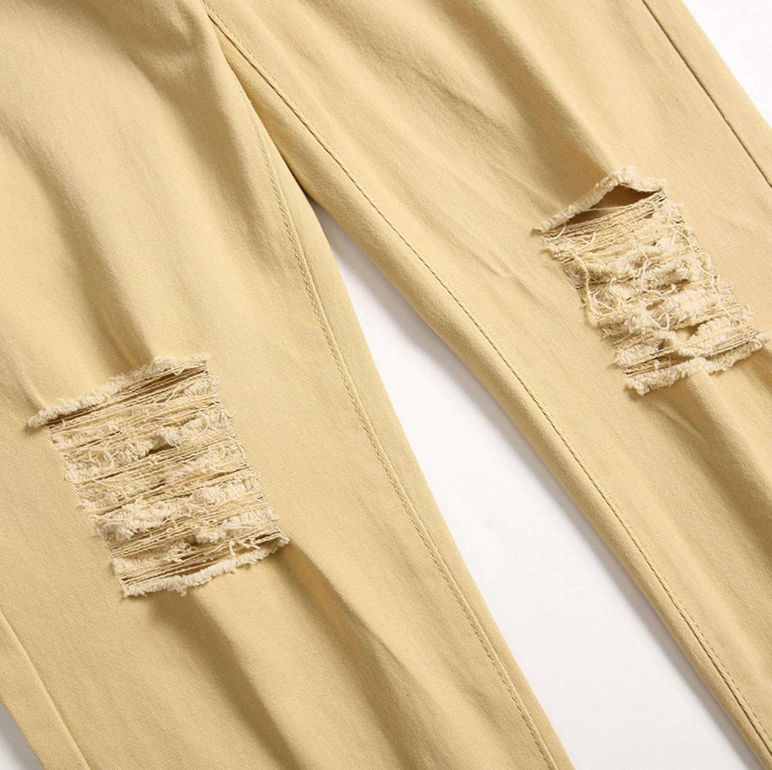 Herr Slim Fit-jeans herr stretch rippade slim fit skinny jeans mode raka ben komfortbyxor