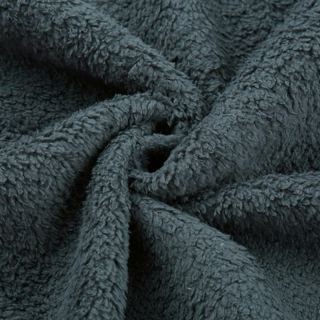 KUDORO Herrcardigan lång väst med dragkedja stickad kofta huvtröja tjock och ledig fleece tröja huvtröja