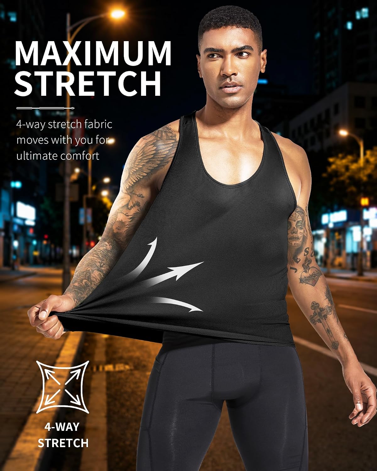 Boyzn 1 eller 3-pack herrlinne, sommar, ärmlösa t-shirts, ventilerande muskelskjortor, armtröjor, gym, träning, linne, sport, undertröja, gym, bodybuilding, ärmlös t-tröja för löpning