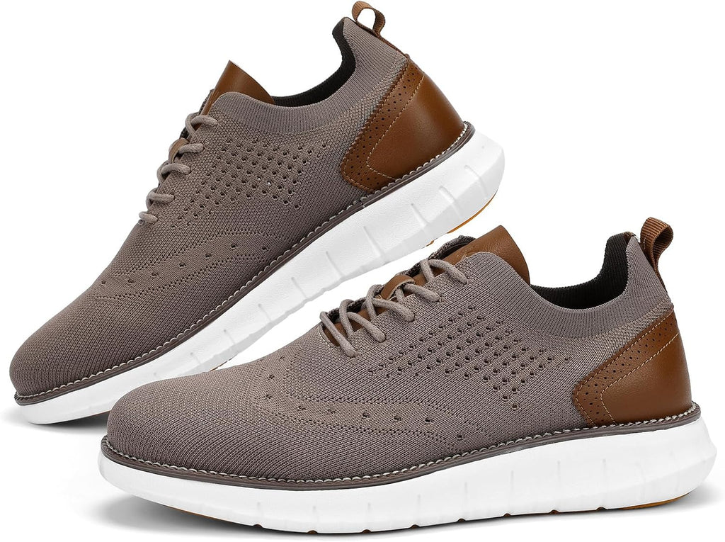 SVNKE mäns Oxfordskor formella promenadskor finskor klassiska halkfria business vardagsskor snörning lätt sneaker
