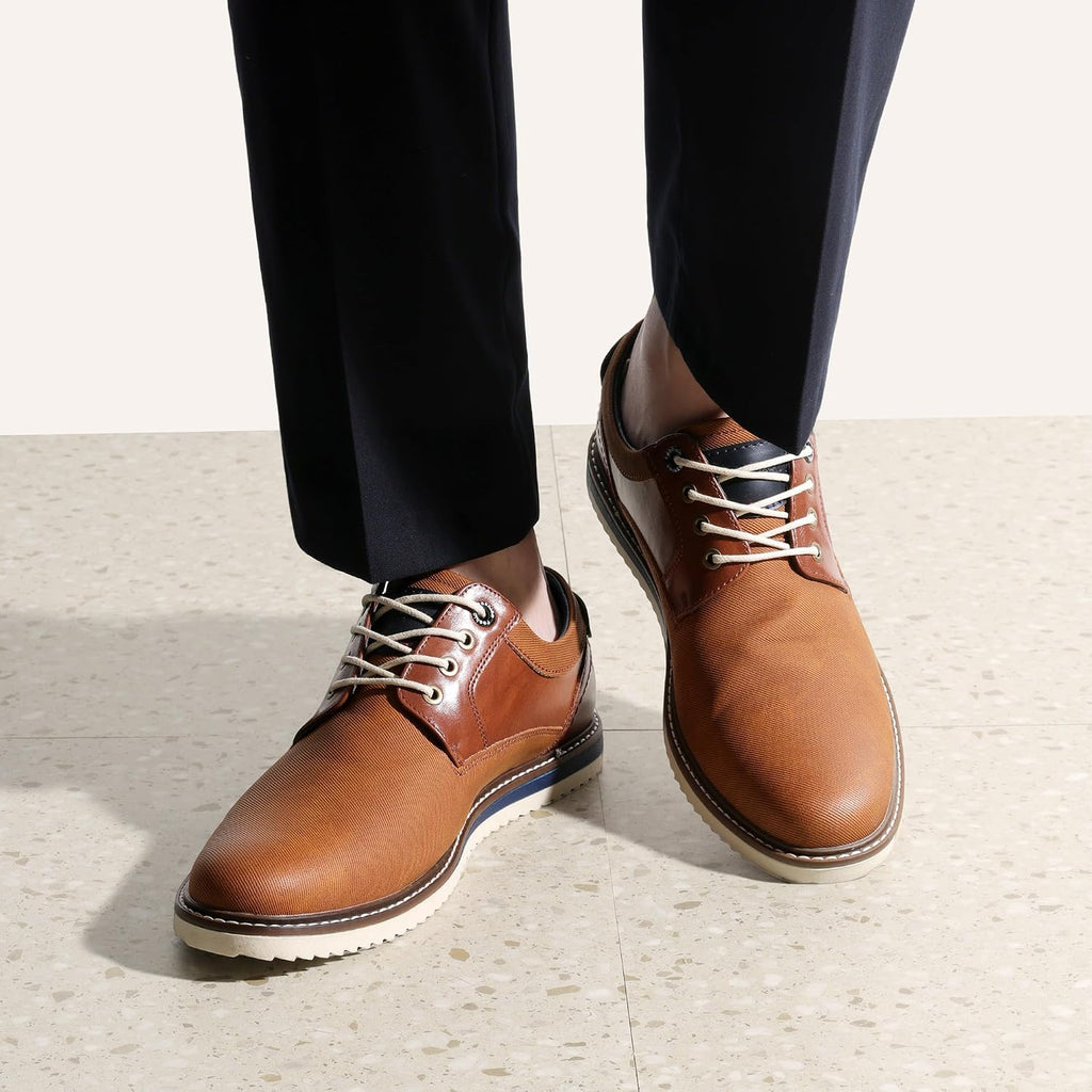 Bruno Marc Herr lågskor med snörning affärsklädsel fritidsskor Oxfords Derby Casual läderskor