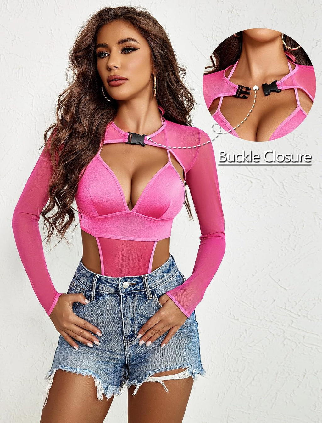 Avidlove Sexiga damunderklädesset, crop top-set, raave tyll, toppar, chica
