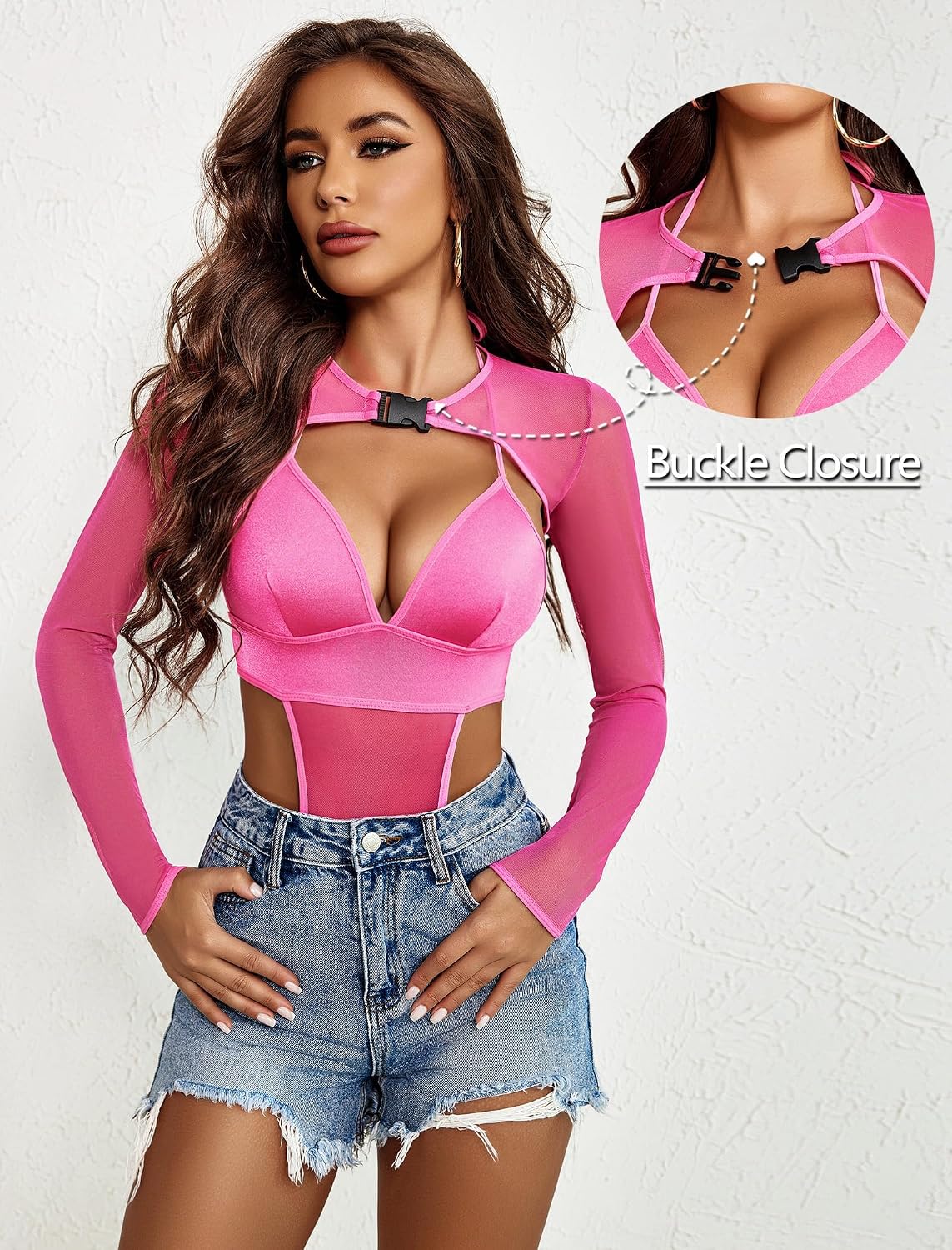 Avidlove Sexiga damunderklädesset, crop top-set, raave tyll, toppar, chica