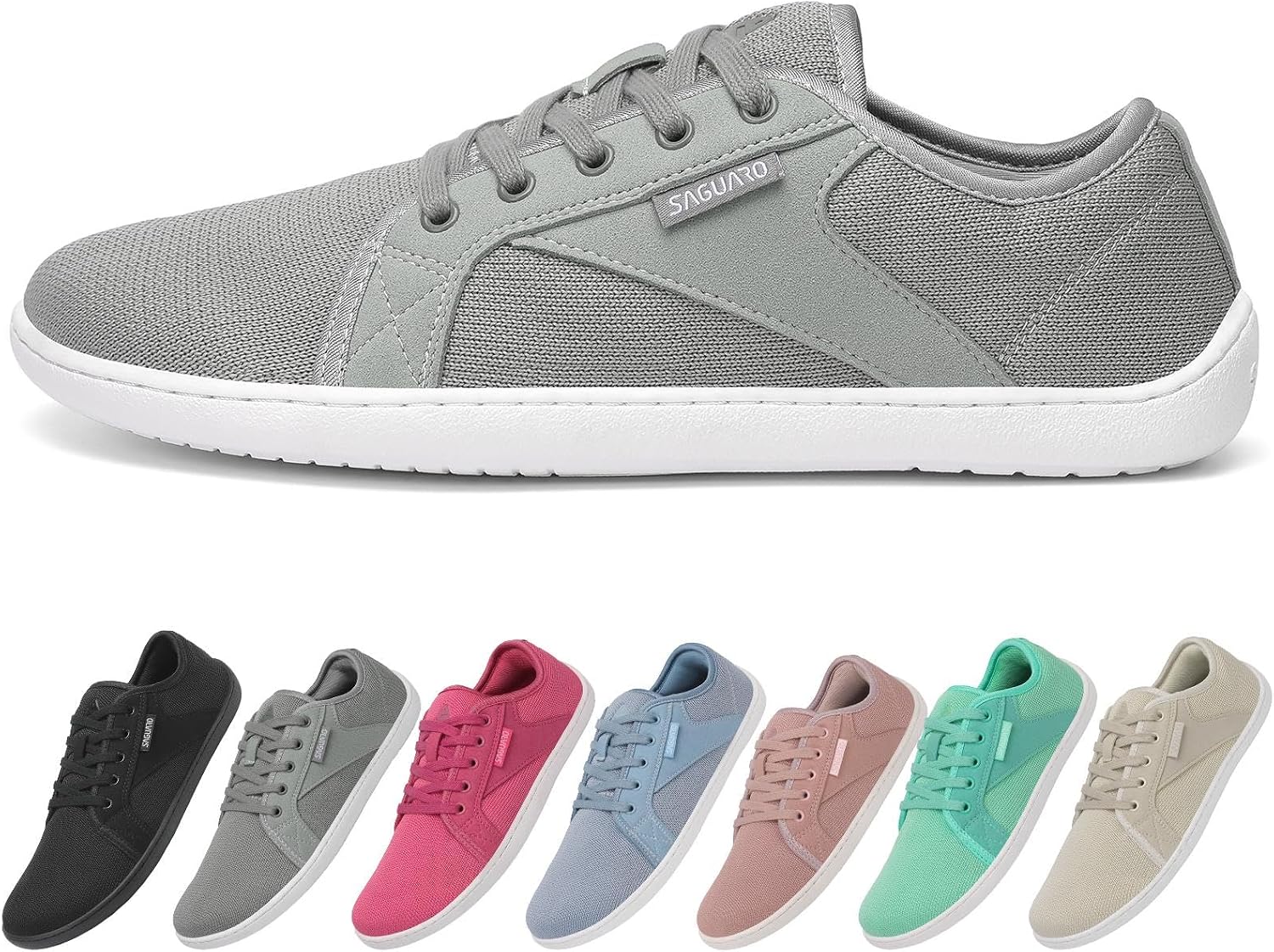SAGUARO Unisex Knit Barfoot skor med Zero Drop Sula, Luck , Storlek 36–48
