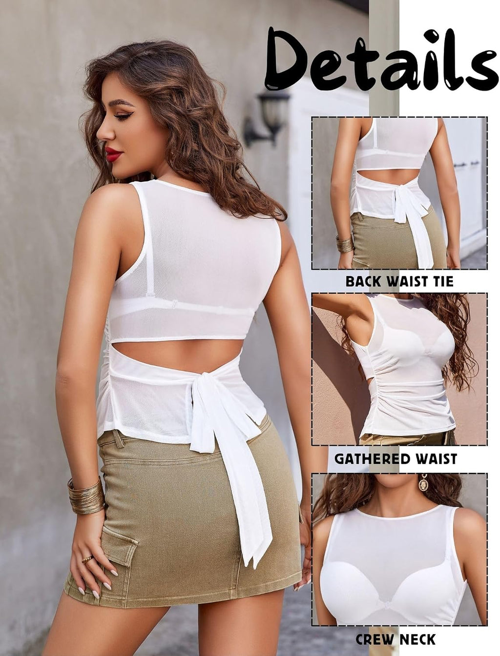 Avidlove Dam elegant genomsytt topp ärmlös linne sexig transparent bodys spets mesh festival outfit rave slim fit undertröjor camisole linne