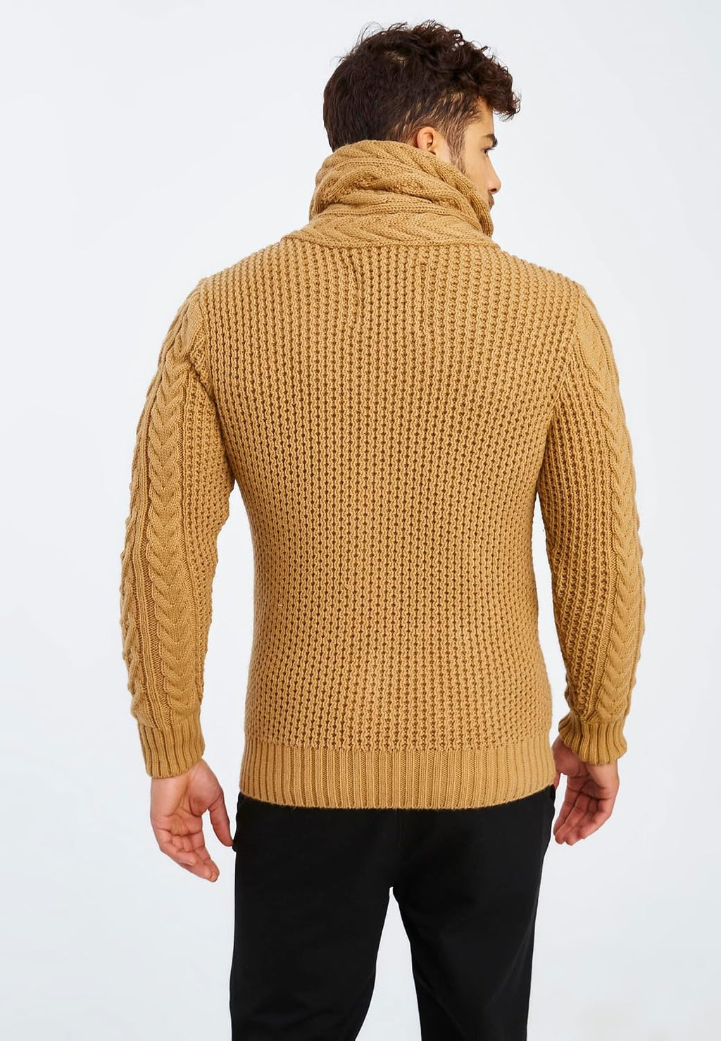 Leif Nelson Herrcardigan, jacka med sjalkrage, LN-4195