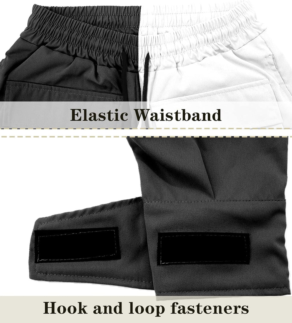 AIEOE Cargobyxor, herr, hip hop, techwear, cargobyxor med reflekterande ränder, streetwear, punkbyxor, joggingbyxor, joggingbyxor med fickor, elastisk linning